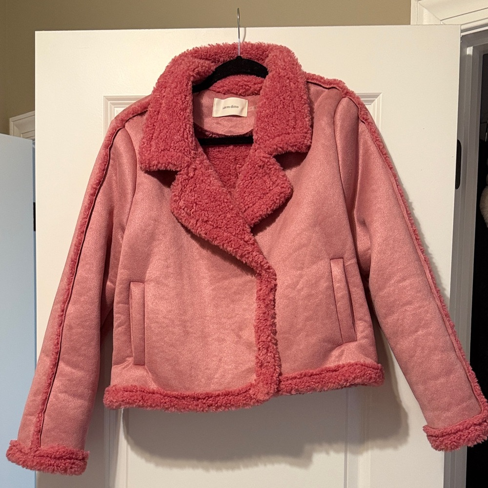 Pink jacket size M these three boutique
